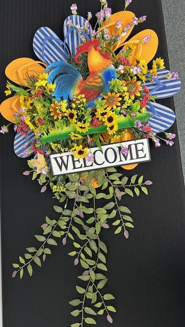 Flip Flop Door Decoration for Spring and Summer