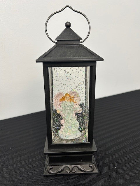 Snow Globe Angel Lantern