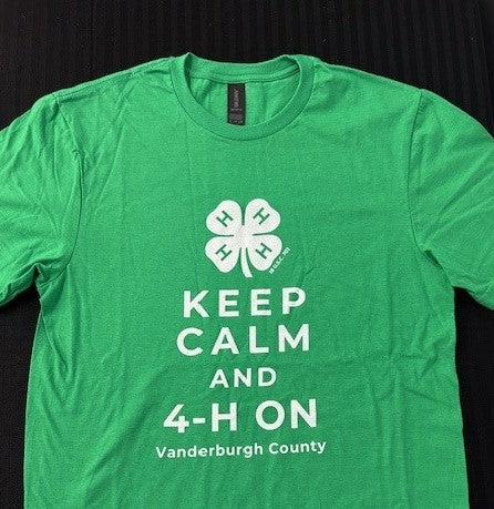 Keep Calm 4-H T-Shirt - Size Adult 2XL