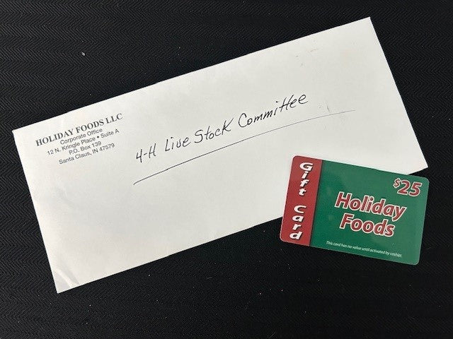Gift Card - $25 to Holiday Foods - Haubstadt