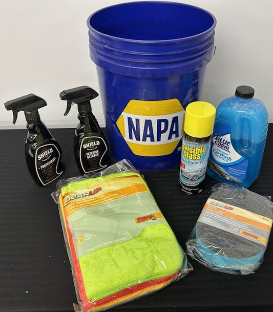 Car Cleaning Supplies with Bucket